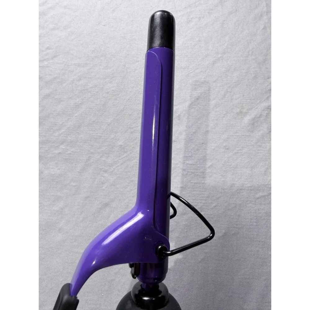 Hot Tools Professional Purple Ceramic Curling Iron‎ 1 Inch Adjustable Heat 430F